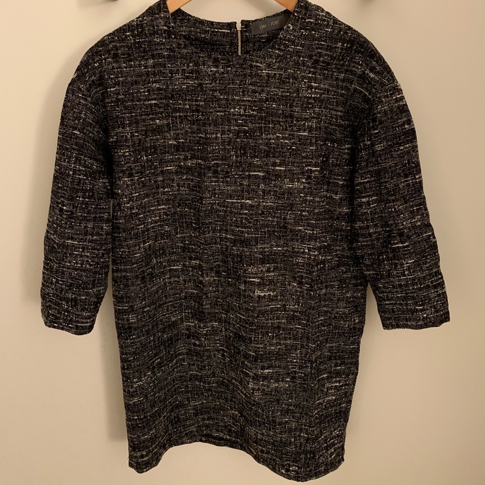 Oak and Fort Tweed Dress